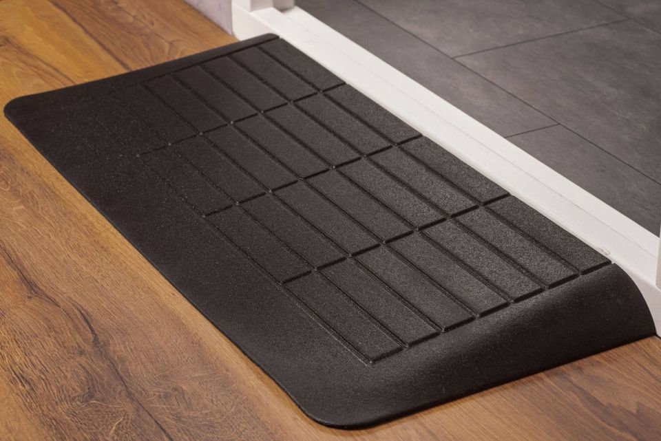 Drempelhulp met schuine zijvlakken