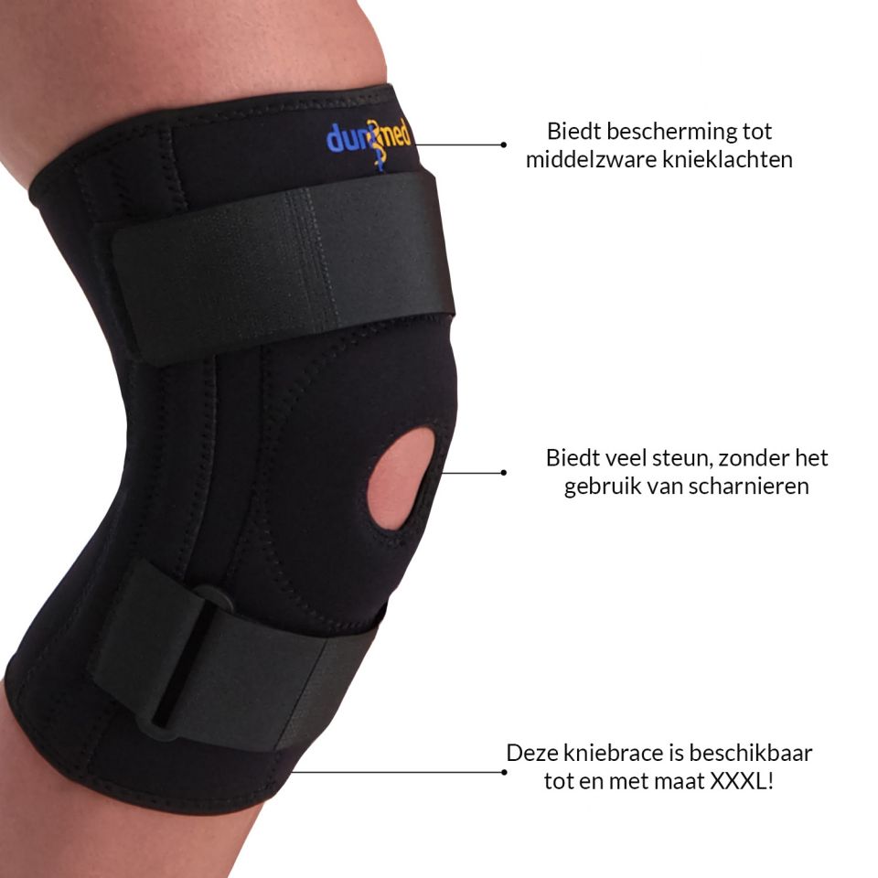 Dunimed kniebrace met baleinen productinformatie