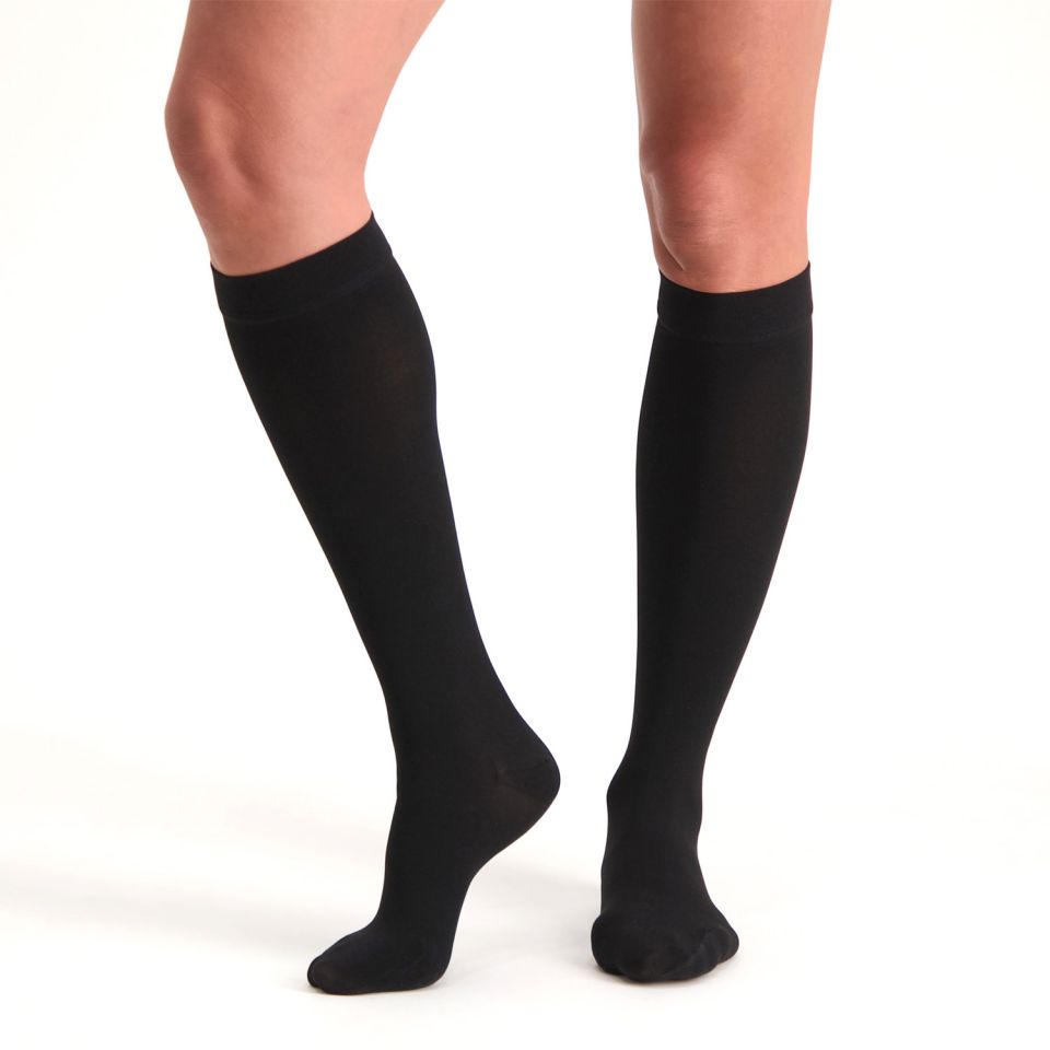 compressiekousen beige gesloten teen