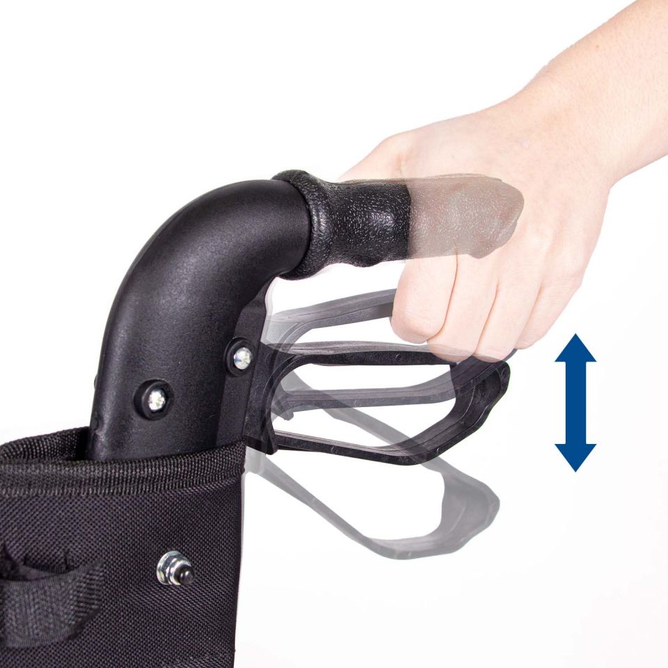 Outdoor rollator met parkeerrem