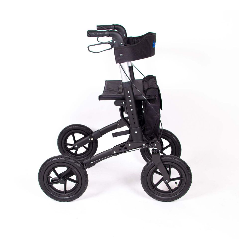 Outdoor rollator zijaanzicht