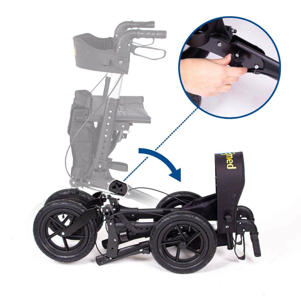 Outdoor rollator meenemen