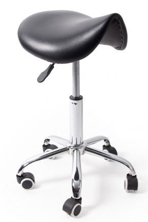 dunimed ergonomische zadelkruk zwart