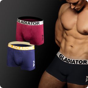 gladiator boxershorts blauw paars