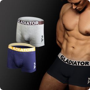 gladiator boxershorts grijs blauw