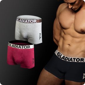gladiator boxershorts grijs paars