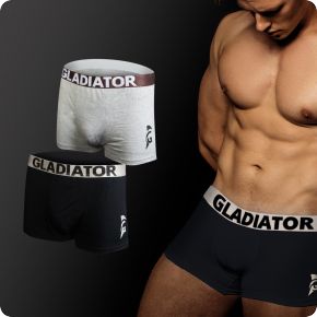 gladiator boxershorts grijs zwart