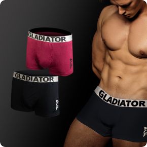 gladiator boxershorts zwart paars