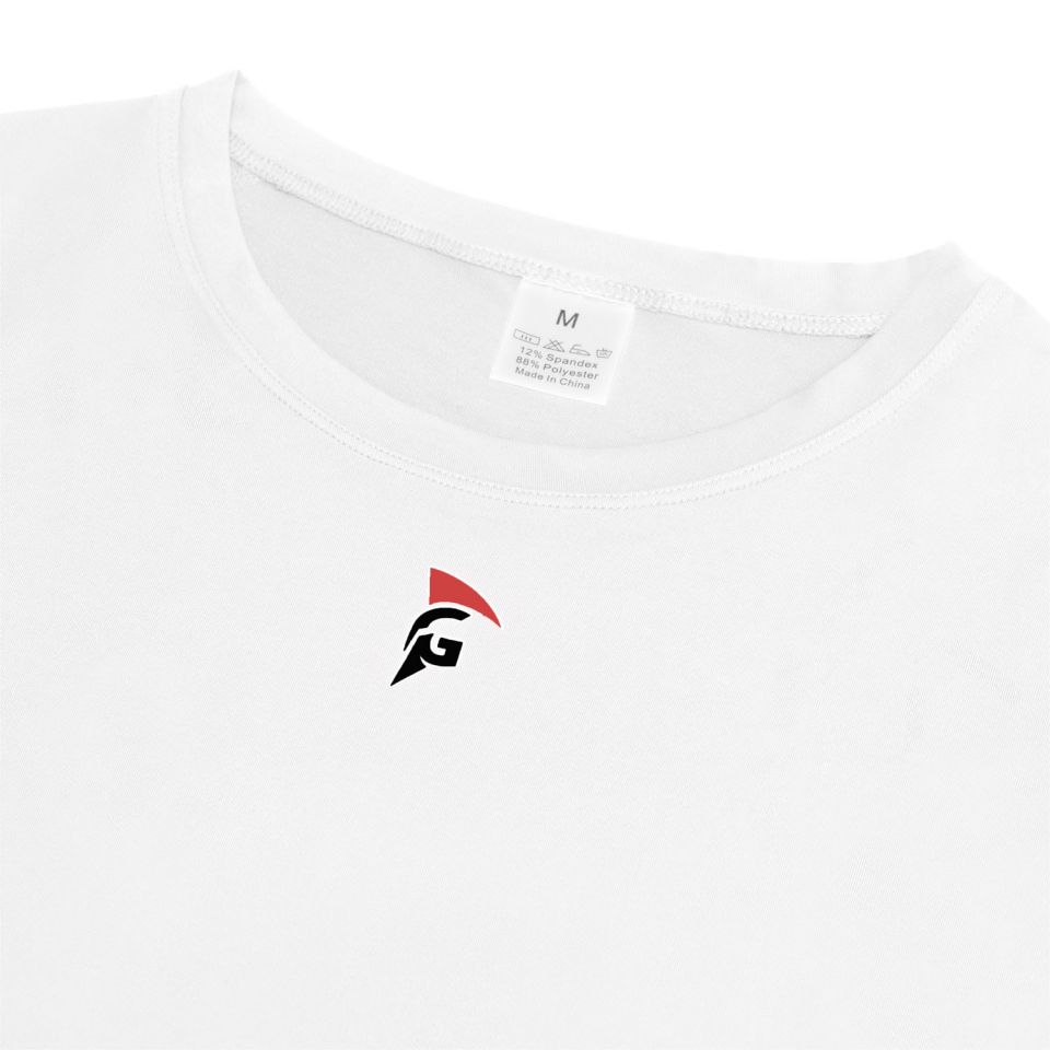 gladiator sports compressieshirt dames in wit detailfoto
