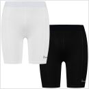 gladiator sports compressiebroek liesbroek dames in zwart en wit van voren