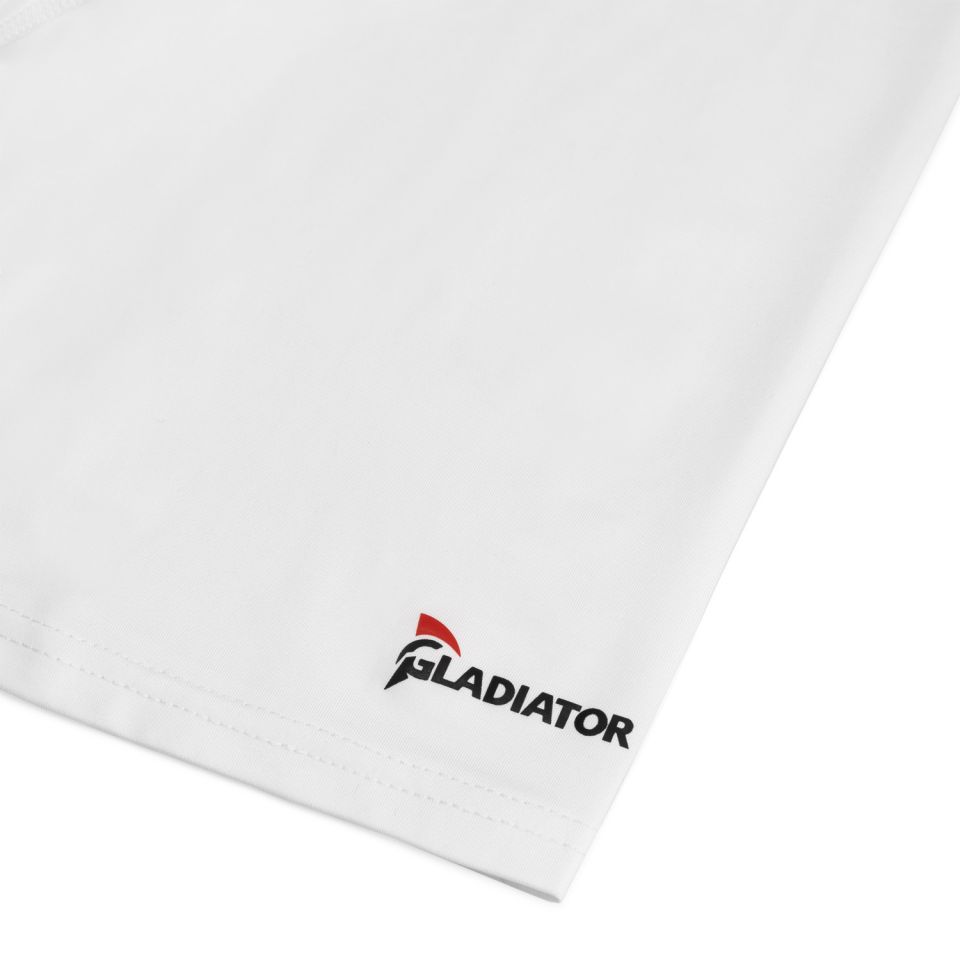 gladiator sports compressiebroek liesbroek heren wit detail logo