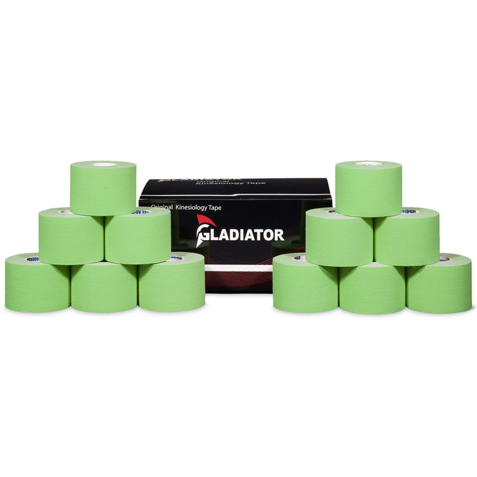 gladiator sports kinesiotape 12 rollen groen