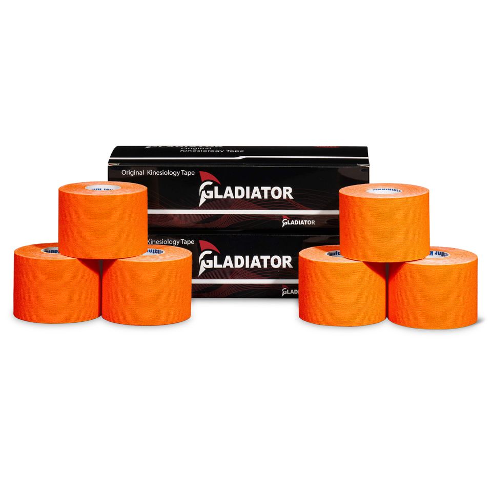 gladiator sports kinesiotape 6 rollen oranje