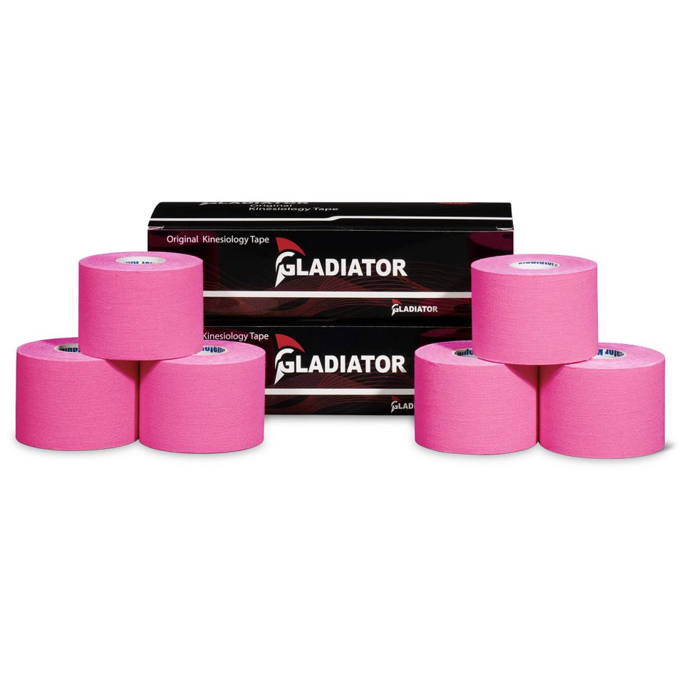 gladiator sports kinesiotape 6 rollen roze