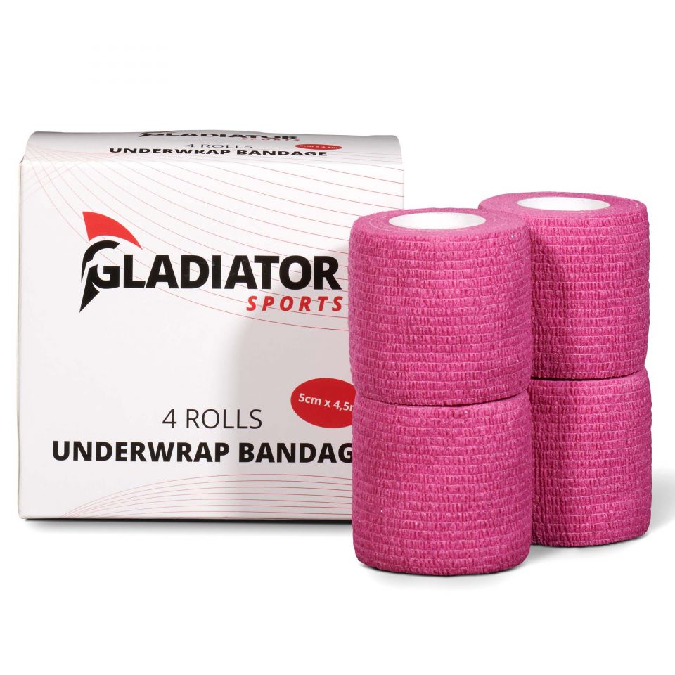 Gladiator sports ondertape bandage 4 rollen roze