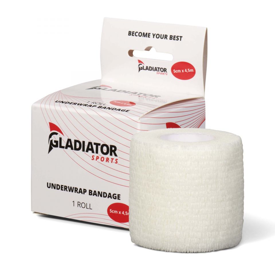 Gladiator sports ondertape bandage per rol wit