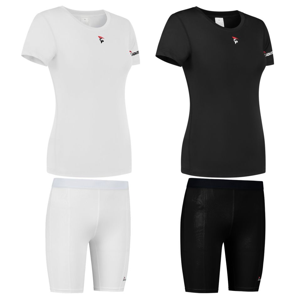 gladiator sports pakket compressiebroek en shirt dames
