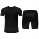 gladiator sports pakket compressiebroek en shirt heren shirt in zwart van achteren gefotografeerd