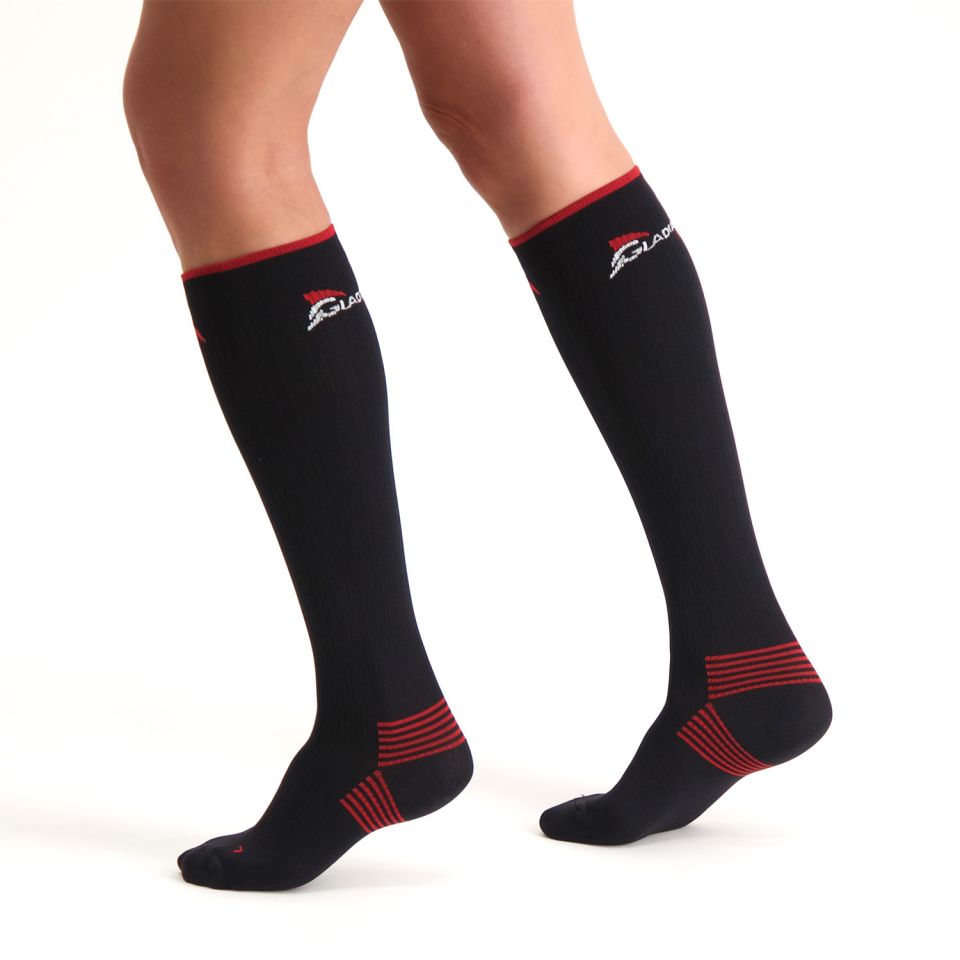 gladiator sports sportcompressiekousen model zijaanzicht