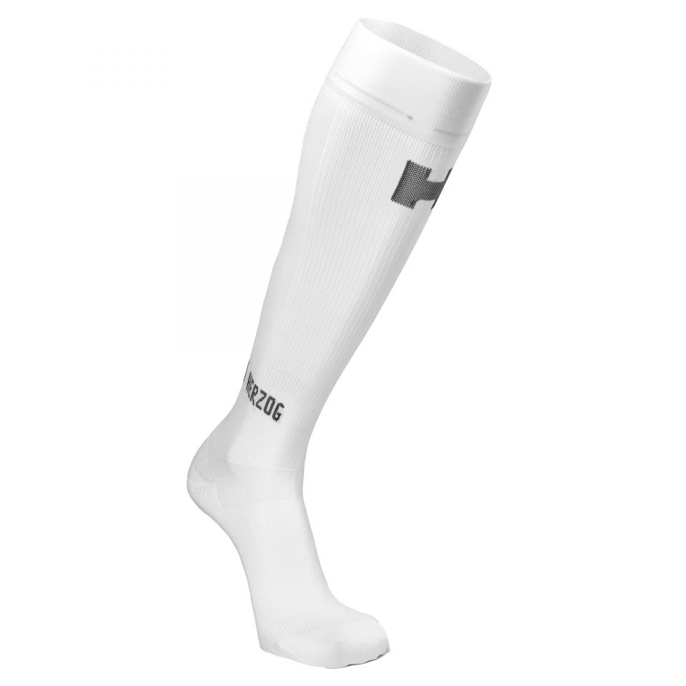 Herzog Sport Compressiekousen Pro in de kleur wit - Voorkant