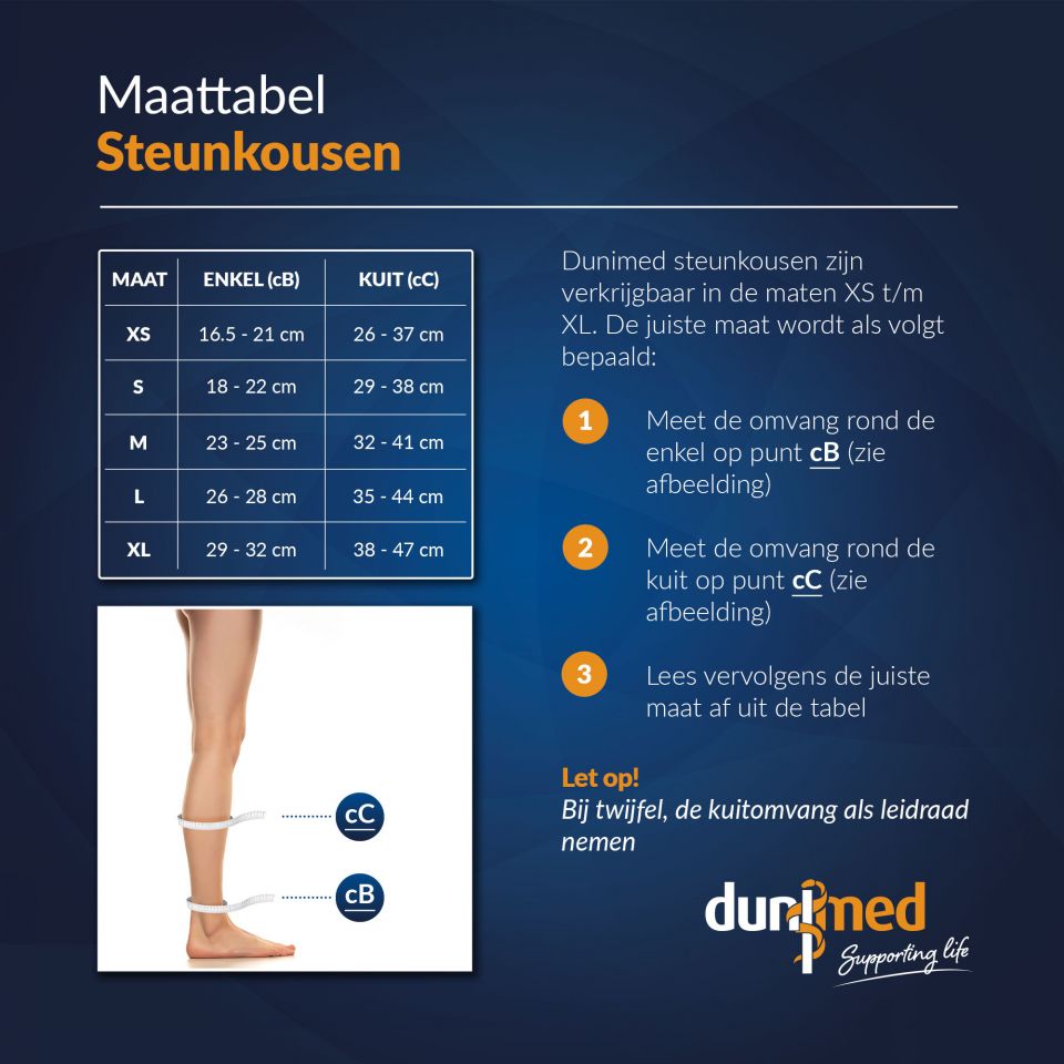 maattabel kousen