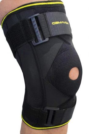 Novamed scharnier kniebrace MAX met gekruiste banden