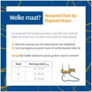 novamed foot up klapvoet brace maattabel