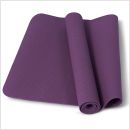 thuissport pakket yogamat paars opgerold