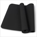 thuissport pakket yogamat zwart opgerold