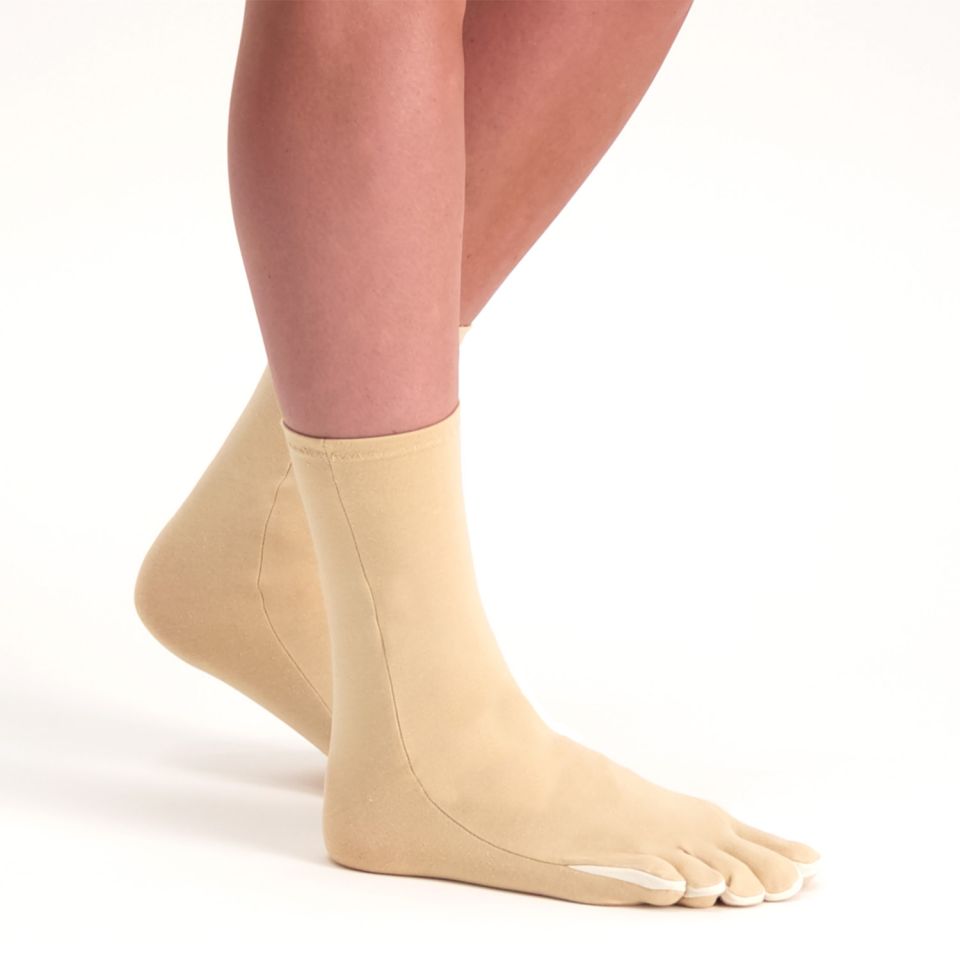 ziekte van raynaud sokken beige zijkant