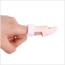 dunimed mallet finger vingerspalk gedragen aan linkerkant