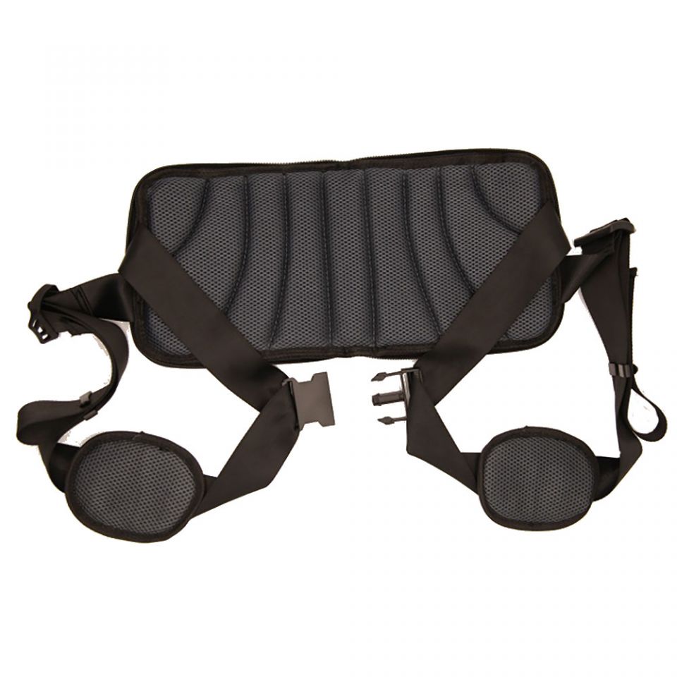 dunimed back-up ergonomische rugsteun gespen en binnenkant van rugsteun