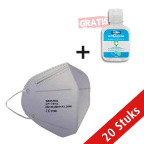 20 stuks ffp2 maskers