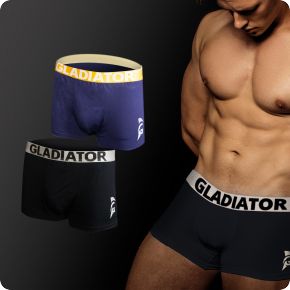 gladiator sports bamboe boxershorts 2 pack blauw zwart kopen