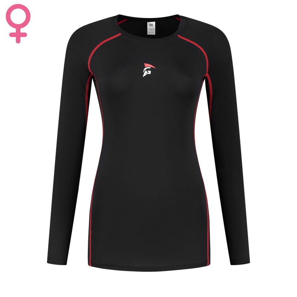 gladiator sports compressie shirt lange mouwen dames voorkant