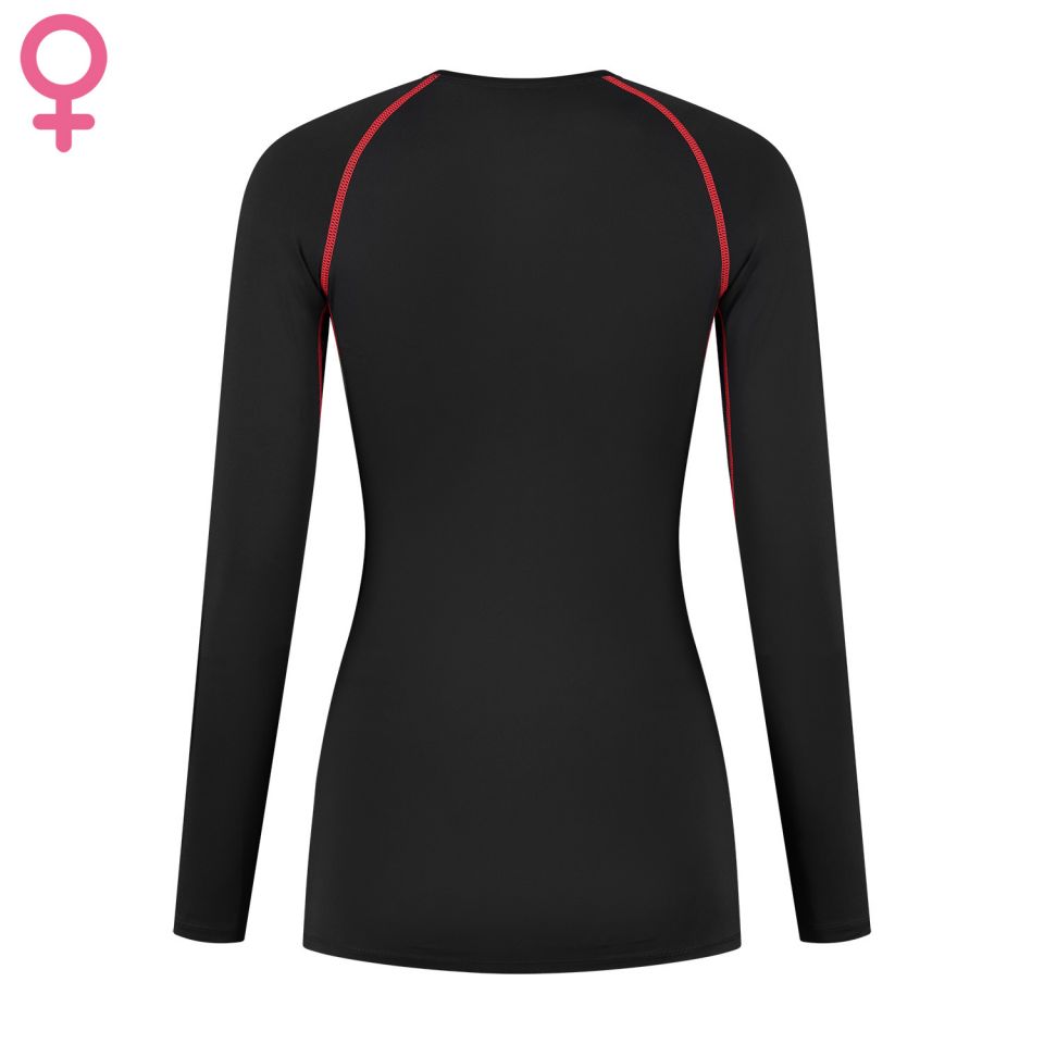 gladiator sports compressie shirt lange mouwen dames achterkant