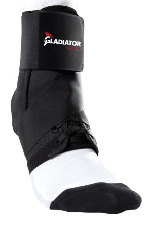 Gladiator Lichtgewicht Enkelbrace met straps vooraanzicht