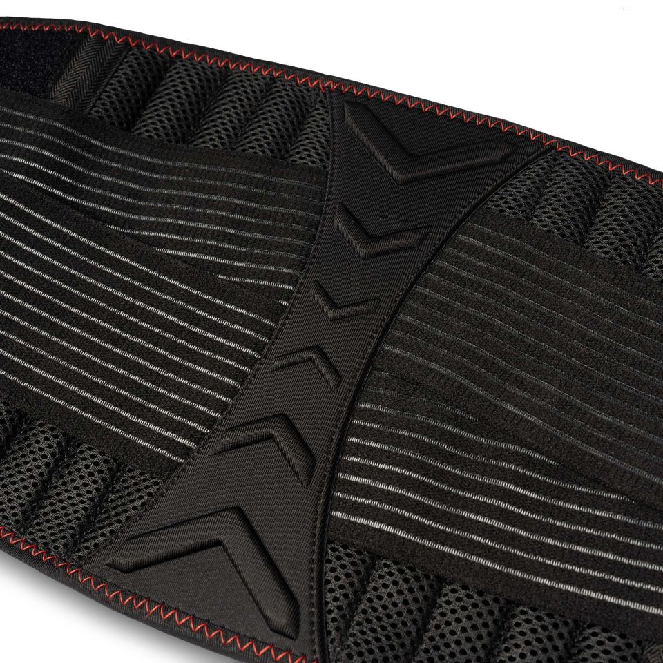 gladiator sports rugbrace met baleinen achterkant close-up