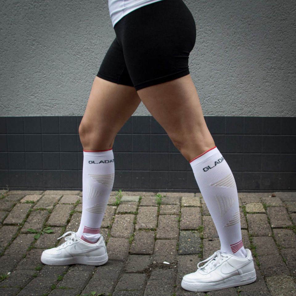 gladiator sports running compressiekousen voor hardlopers zijkant
