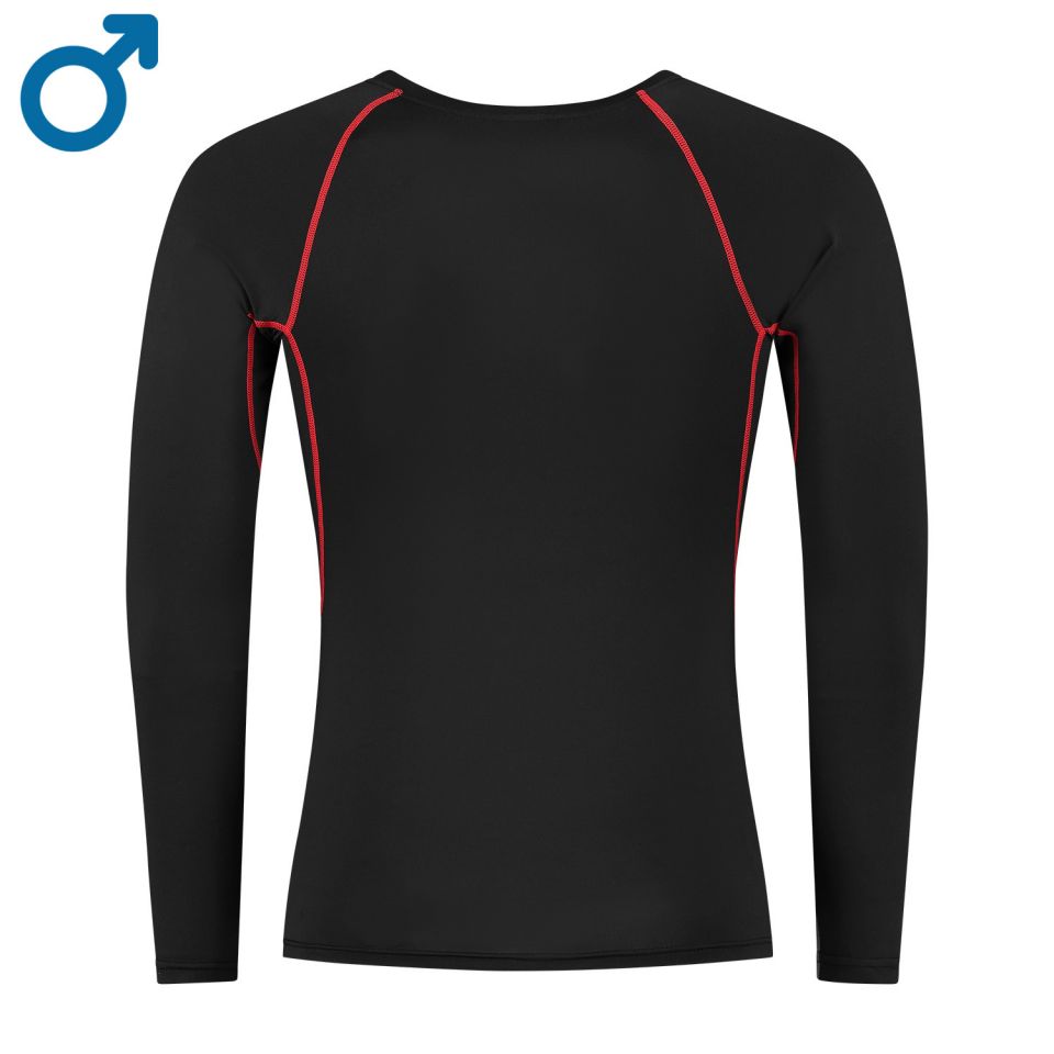 gladiator sports compressie shirt lange mouwen heren achterkant