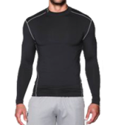 Herenmock Under Armour ColdGear® Compressie Shirt heren zwart