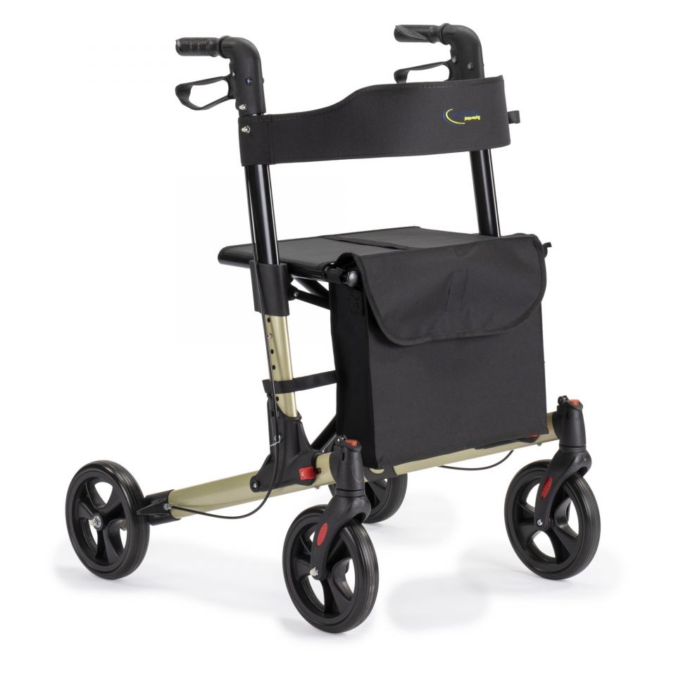 Multimotion Rollator dubbel opvouwbaar champagne