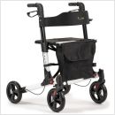MultiMotion Rollator Lichtgewicht Dubbel Opvouwbaar Wit