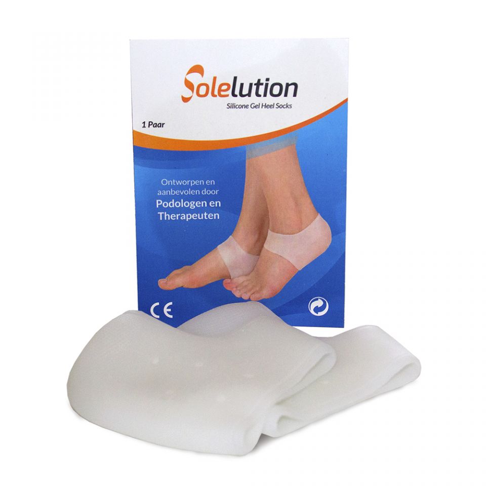 solelution siliconen hiel gelsokken product verpakking