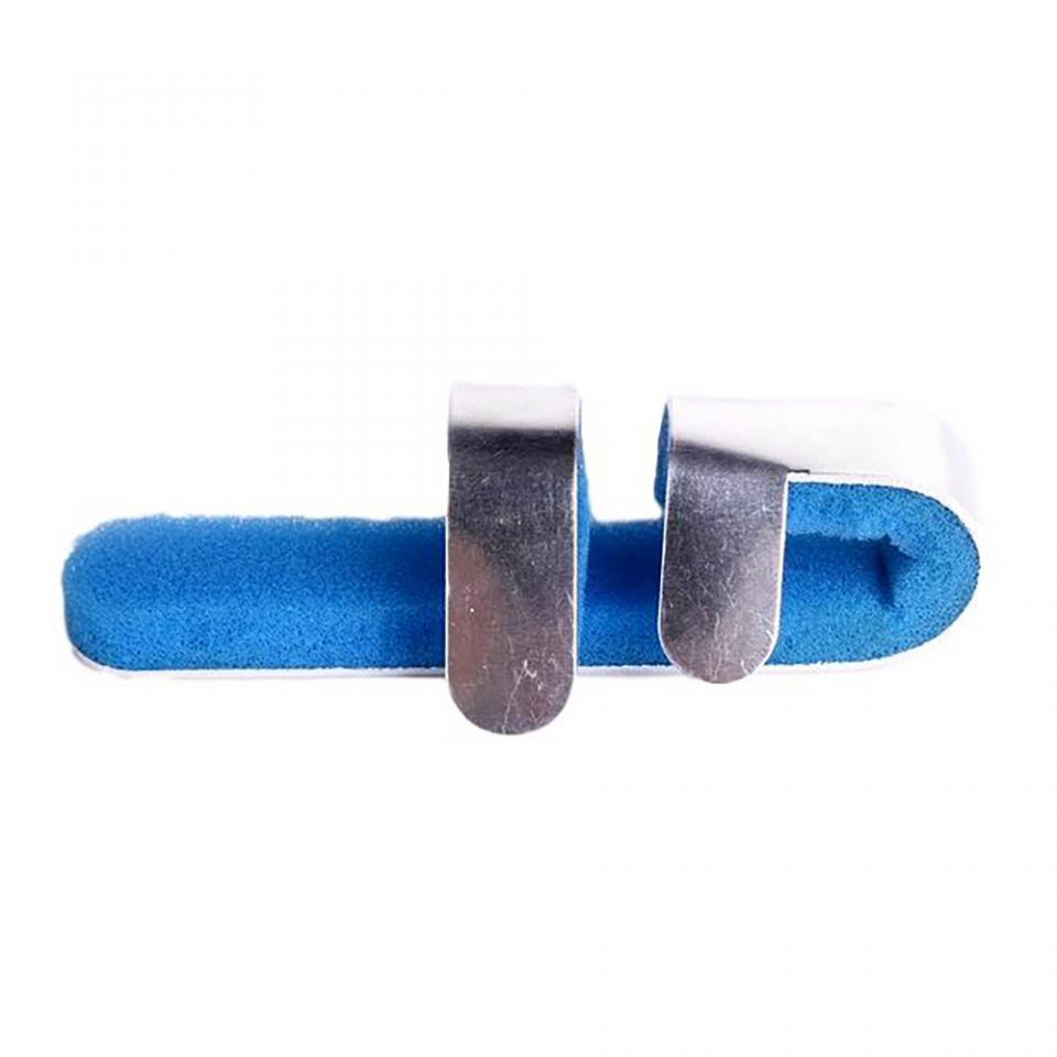 Dunimed mallet finger vingerspalk van de zijkant gefotografeerd