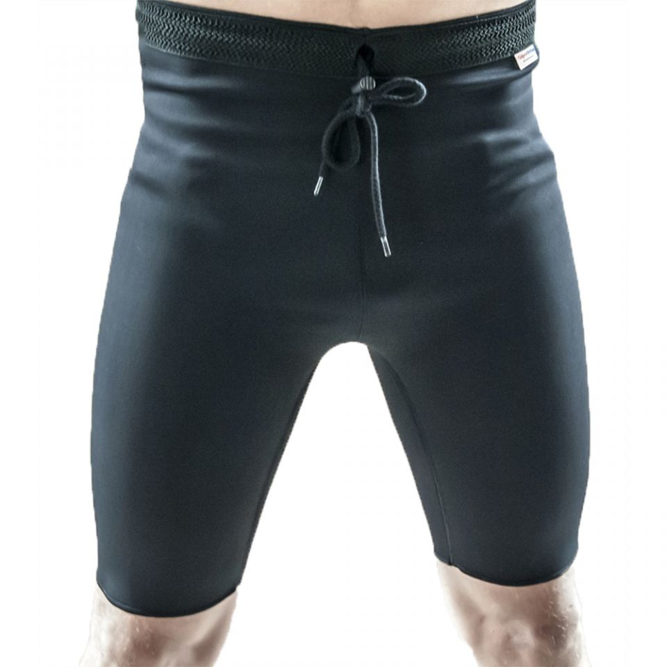 super ortho neopreen voetbal warmtebroek compressiebroek van voren gefotografeerd