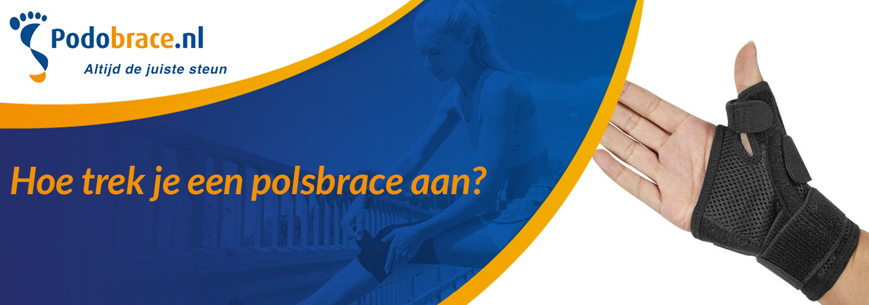 Hoe trek je een polsbrace aan
