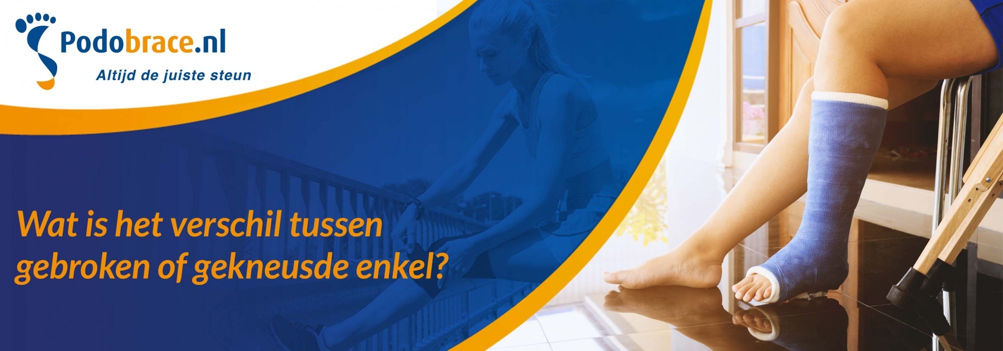 Wat is het verschil tussen gebroken of gekneusde enkel