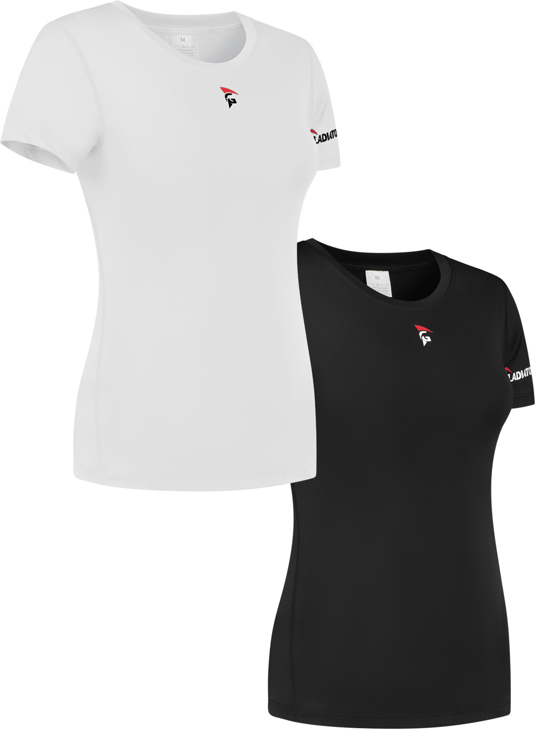 gladiator sports compressieshirt dames in zwart en wit kopen